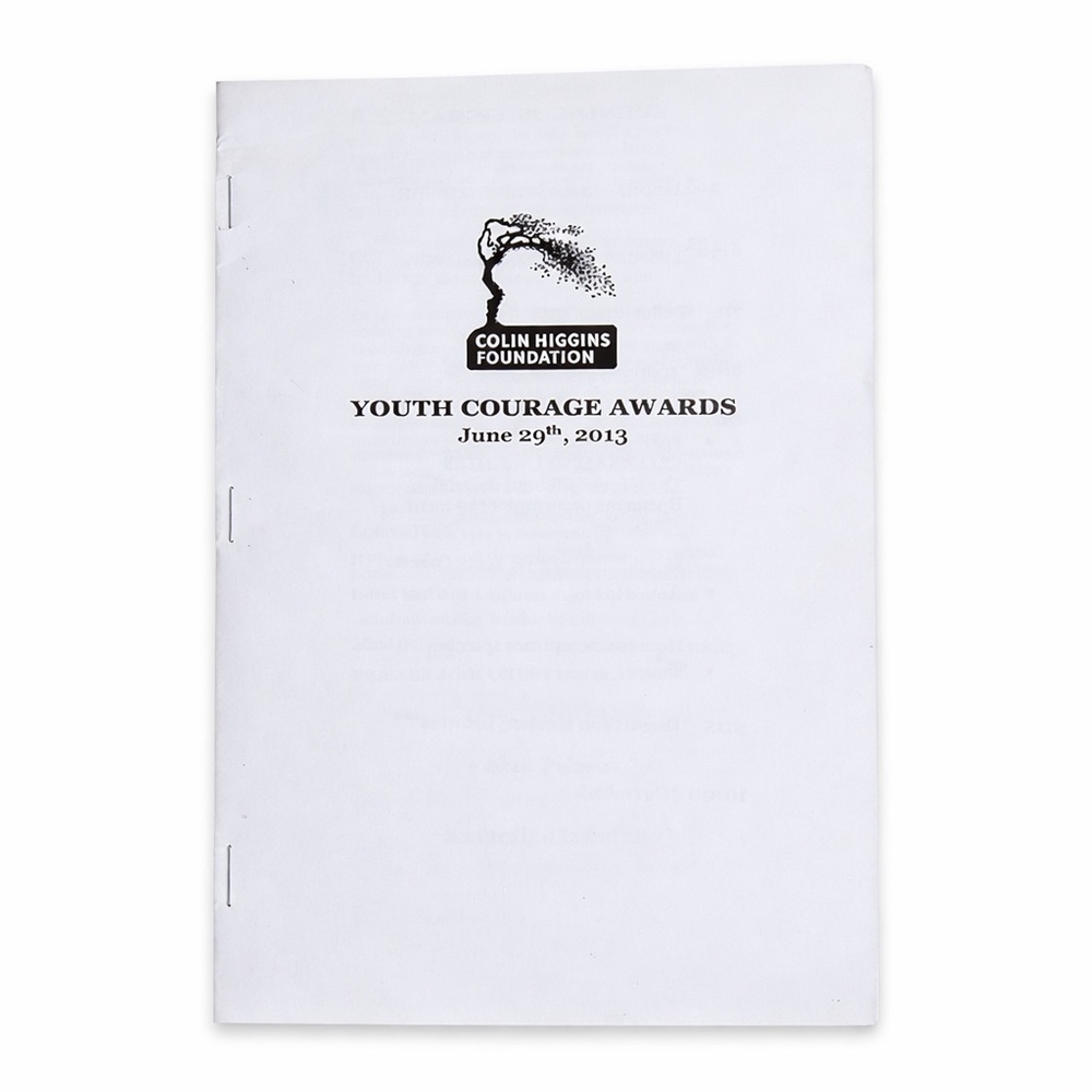 Colin Higgins Foundation 2013 Youth Courage Awards Program LGBTQ Memorabilia